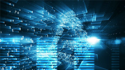 震撼高科技數(shù)字化解碼動畫宣傳互聯(lián)網(wǎng)企業(yè)標(biāo)志與標(biāo)題